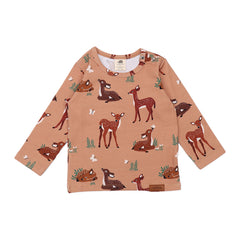walkiddy - Langarm Shirt Baby Deers sonnenbraun