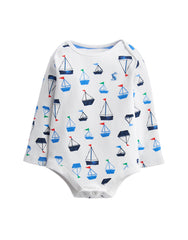 Tom Joules Snazzy Bodysuit Drawn Boats