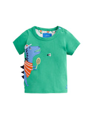 Tom Joules Shirt Green Sport Dino