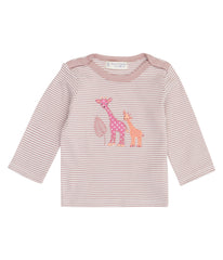 Sense Organics - LUNA Shirt Mauve Stripes - Giraffe