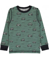 Maxomorra Shirt für Jungs langarm mit Fahrradmotiv - Bicycle