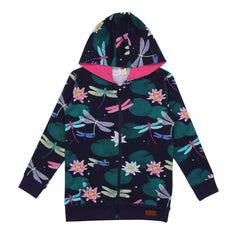 Walkiddy - Cardigan Hood Colorful Dragonflies