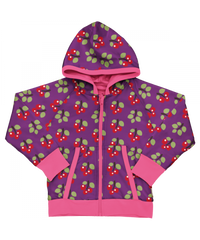 maxomorra - Cardigan Hood Reversible ARCTIC BERRY