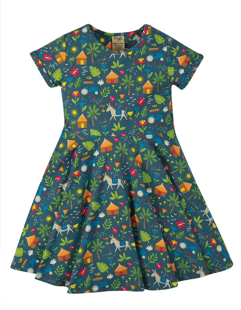 Frugi Spring Skater Dress -  Indigo Farm