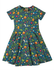 Frugi Spring Skater Dress -  Indigo Farm