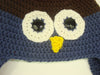 Baby Mütze Newborn Eule Blau