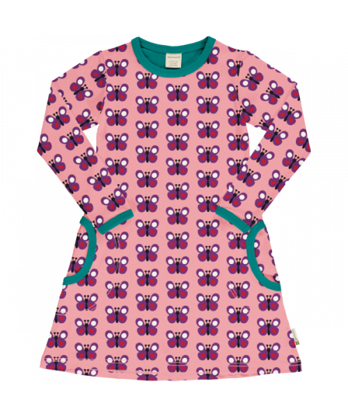maxomorra - Dress langarm GARDEN BUTTERFLY