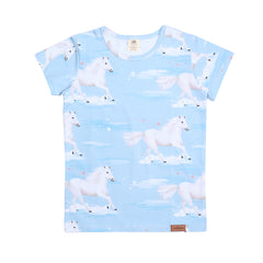 Walkiddy - White Horses T-shirt