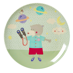 rice teller in blau mit bär bei heldenkind