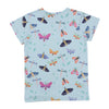 walkiddy - T-Shirt Colorful Butterflies Blau