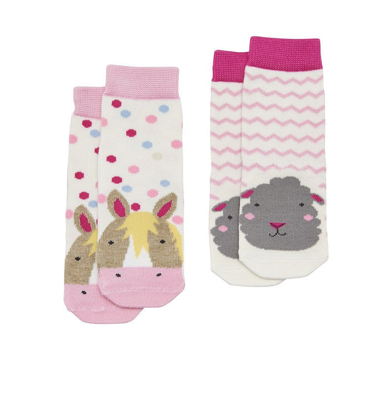 Socken 2er-Pack Schaf und Pferd bei Heldenkind