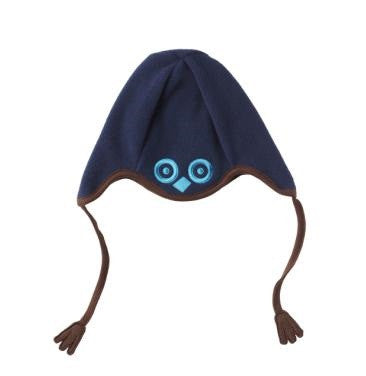 baby fleece mütze eule blau bei heldenkind kaufen