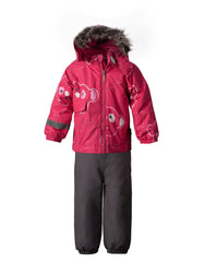 Lassie winter set mädchen grau pink bei heldenkind