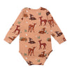 walkiddy - Langarm Body Baby Deers sonnenbraun