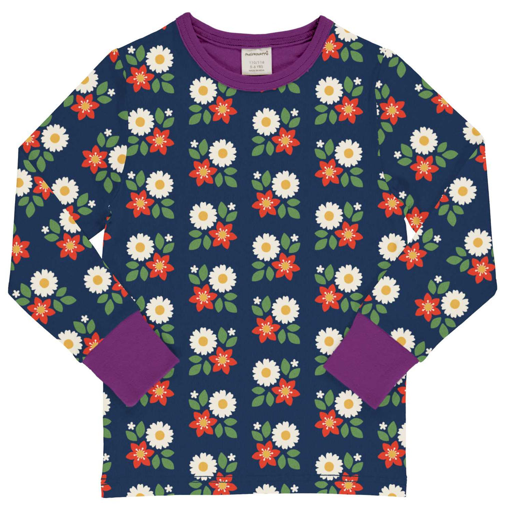 maxomorra - Langarmshirt DREAM JOB FLOWERS