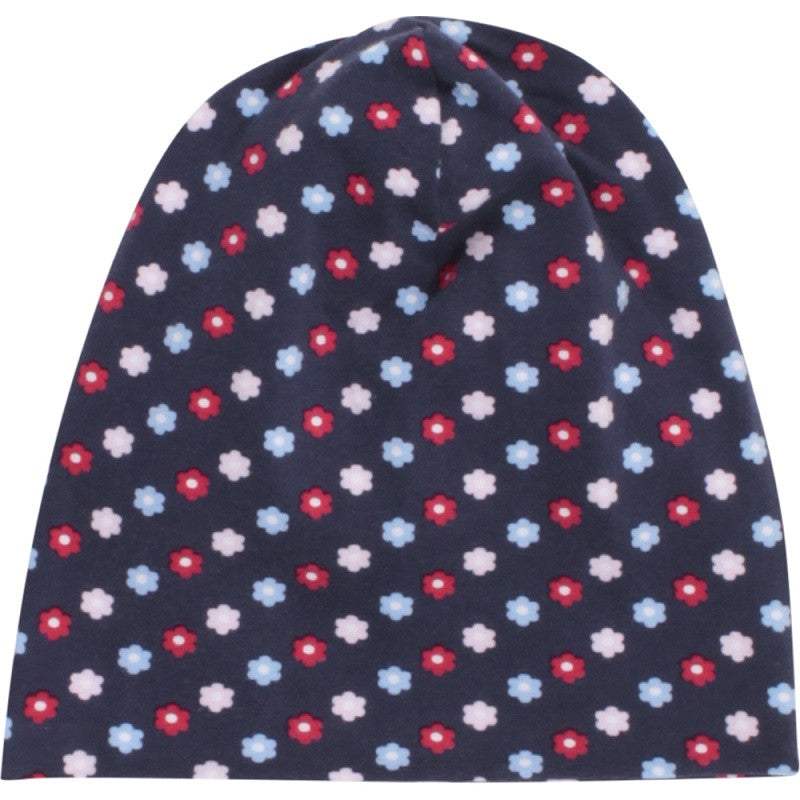 Beanie mit Blumen in navy bei Heldenkind