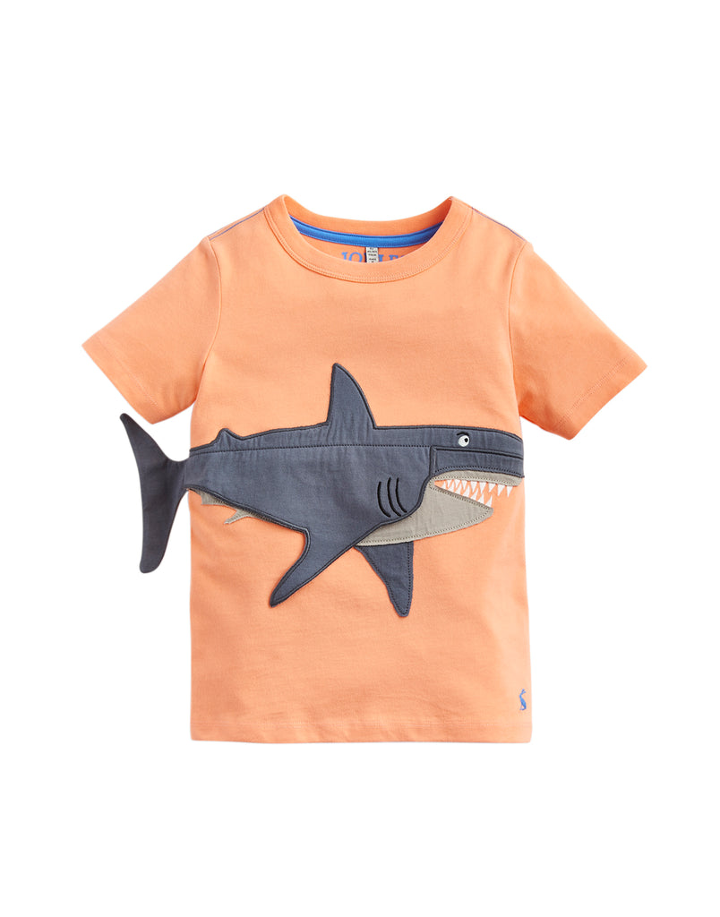 Tom Joules Shirt Orange Shark