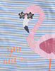 Tom Joules Shirt Blue Stripe Flamingo