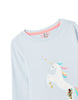 Tom Joules - Langarmshirt Paige - Blue Unicorn