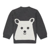 Sense Organics - VICTOR Baby Knitted Sweater Anthracite + Polar Bear