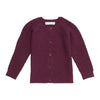 Sense Organics - ELIA Knitted Cardigan - Aubergine