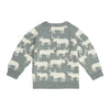 Sense Organics - VICTOR Knitted Sweater - Grey + Bulls