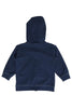Sweatjacke HUST in blau mit Kapuze