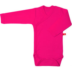 Frühchen Wickelbody Fuchsia Langarm