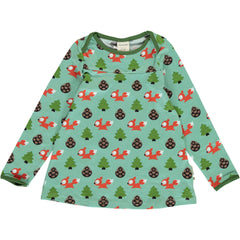 Maxomorra Langarm-Shirt Busy Squirrel mit Eichhörnchen