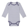 Sense Organics - YVON Baby Body langarm Blue-Grey Stripes