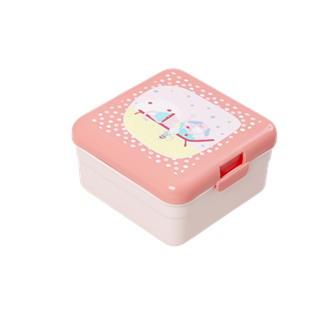 kleine lunchbox in rosa mit hund von rice bei heldenkind
