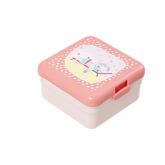 kleine lunchbox in rosa mit hund von rice bei heldenkind