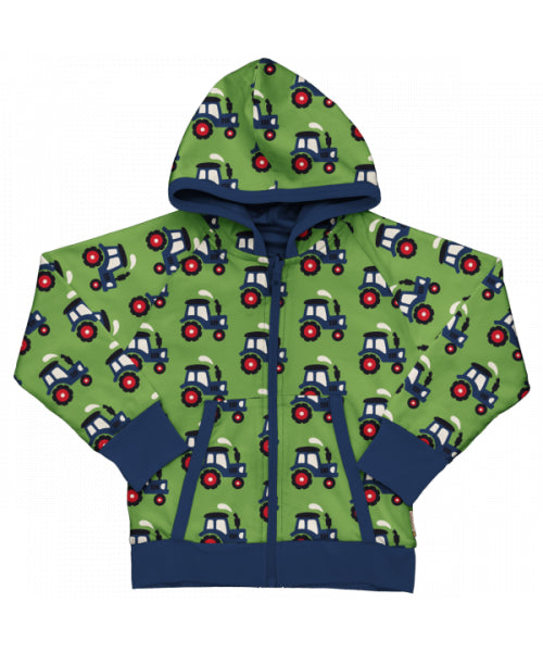 maxomorra - Cardigan Hood Reversible TRACTOR