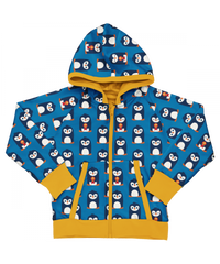 maxomorra - Cardigan Hood Reversible ANTARCTIC PENGUIN