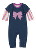 Baby Strampler / Schlafanzug Schleifen Party Bows