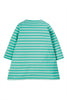 Frugi - Pacific Aqua Stripe Whale - Lyla Loopback Dress