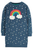 Frugi - Eloise Jumper Dress - Abisko Stars Rainbow