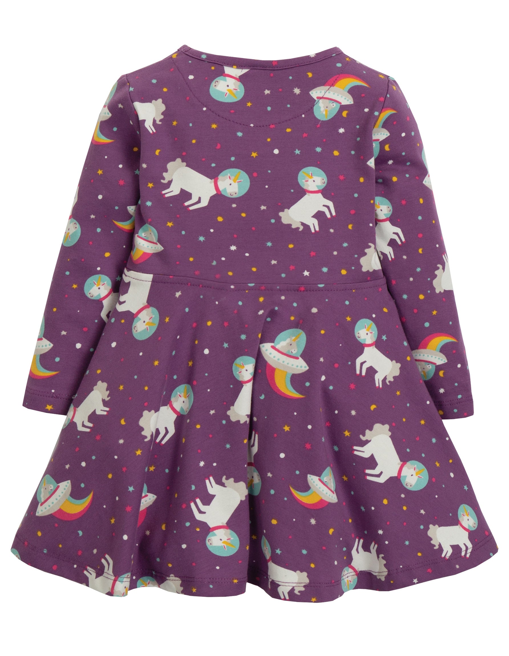 frugi unicorn skater dress Frugi Sofia Skater Dress 500028A5rufl Unicorn Floral