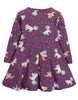 Frugi Sofia Skater-Kleid Amethyst Unicorn - Indie Exclusive!