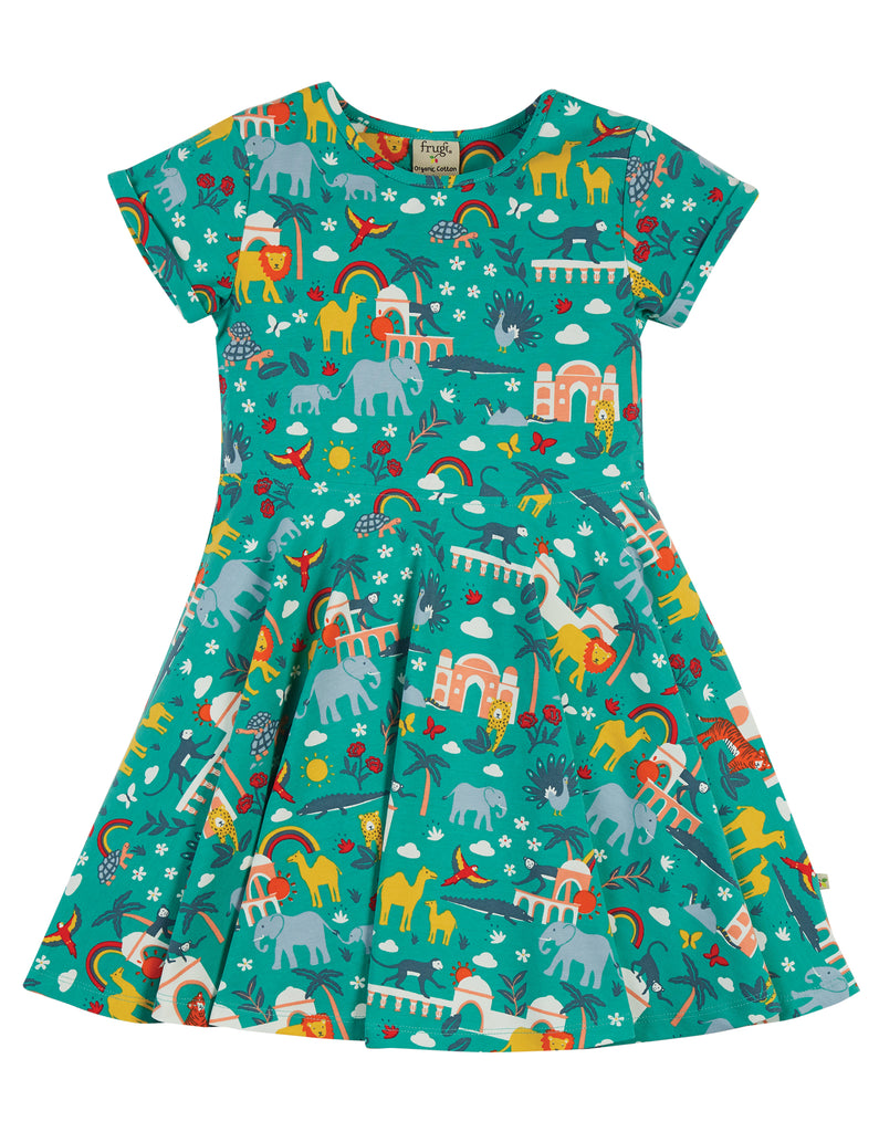 Frugi Spring Skater Dress -  Jewel India