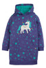Frugi - Henrietta Hoody Dress -  Mussel Cosmic Star Unicorn