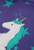 Frugi - Henrietta Hoody Dress -  Mussel Cosmic Star Unicorn
