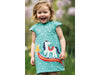 Frugi - Little Lola Dress -  Pacific Aqua Stars Unicorn