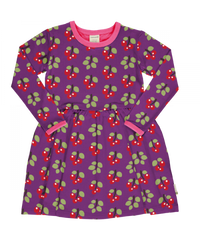 maxomorra - Dress Spin langarm ARCTIC BERRY