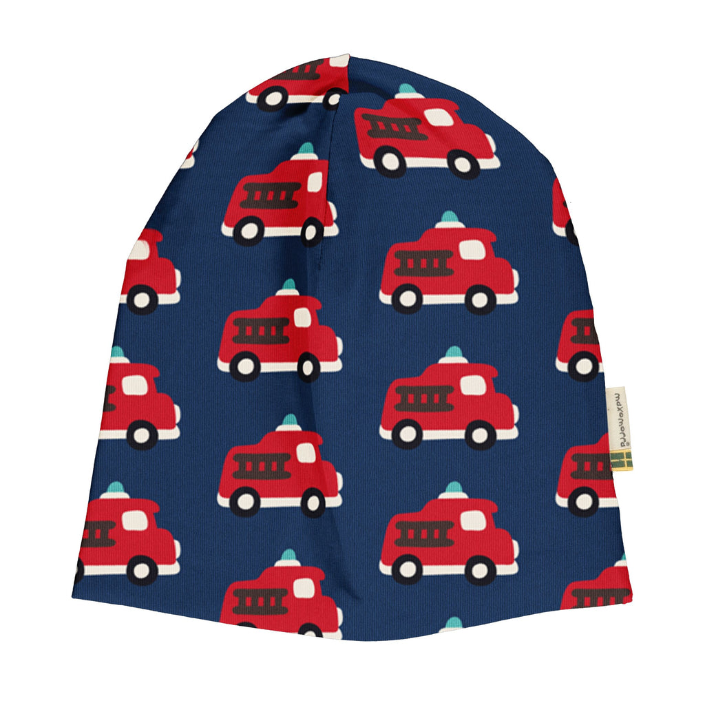 Maxomorra - Beanie Mütze Velour FIRE TRUCK