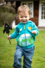 Frugi - HELFORD HOODY - CAMPER BLUE/SPACE