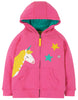 Frugi Einhorn Hoody in Flamingo Pink GOTS zertifiziert