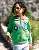 Frugi Lucas Zip Up Hoody -  Glen Green Bike