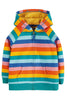 Frugi - Dorothy Hoody - Mid Pink Rainbow Stripe