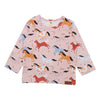 walkiddy - Langarm Shirt Baby Horses Rosa